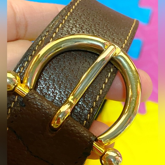 GUCCI Horse Bit Brown Leather 75cm Mens Belt - Picture 7 of 15